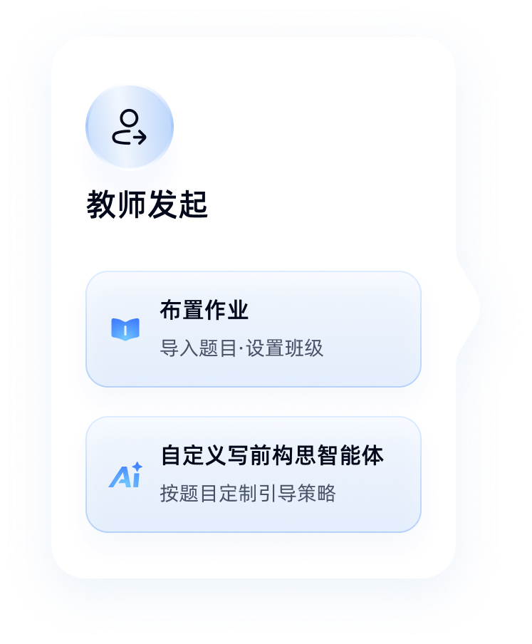 官网展示的教师发起环节卡片